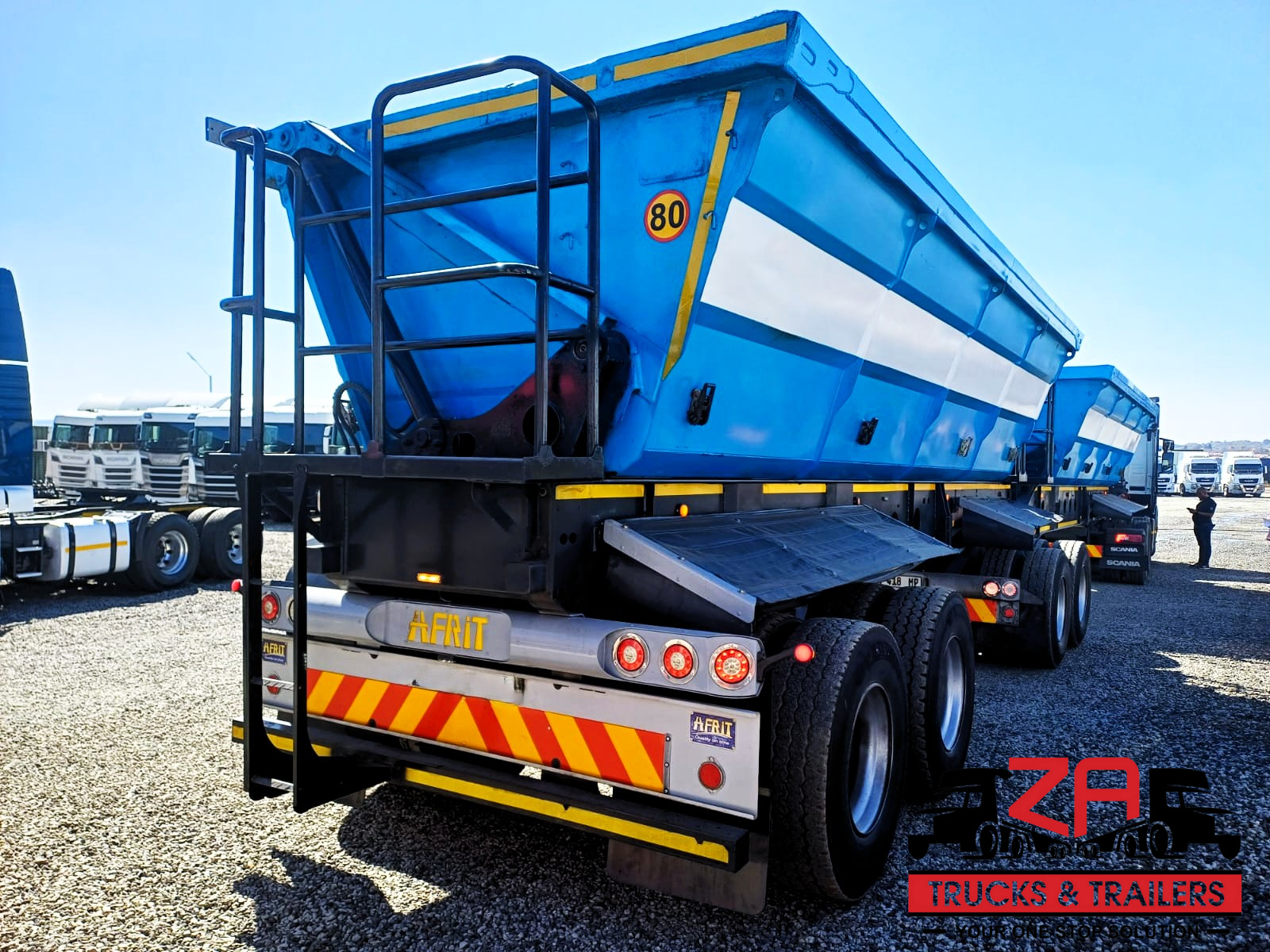 2018 AFRIT 40 CUBE SIDE TIPPER TRAILER #53189